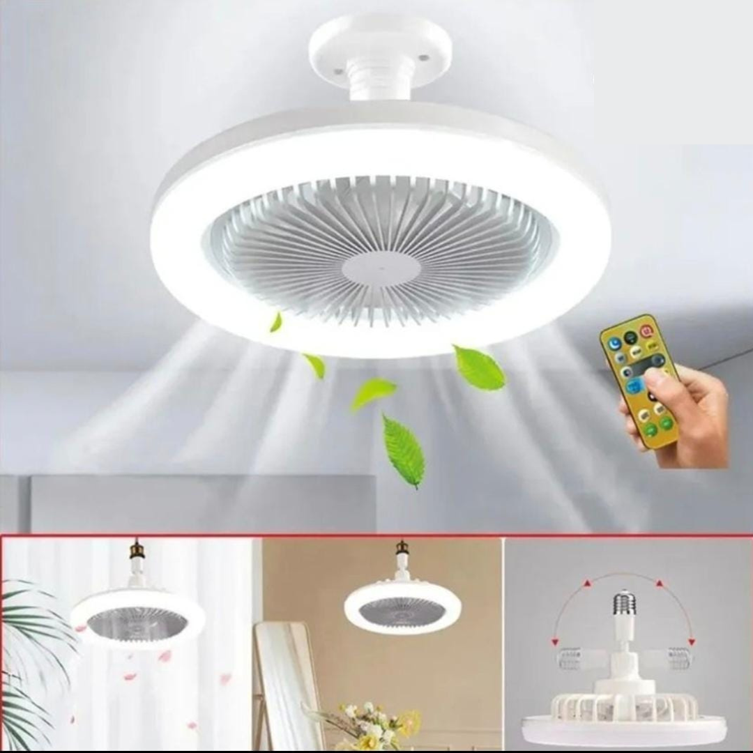 Ahorra energía y controla tu confort con solo un clic: ¡Foco con Ventilador LED con control remoto!