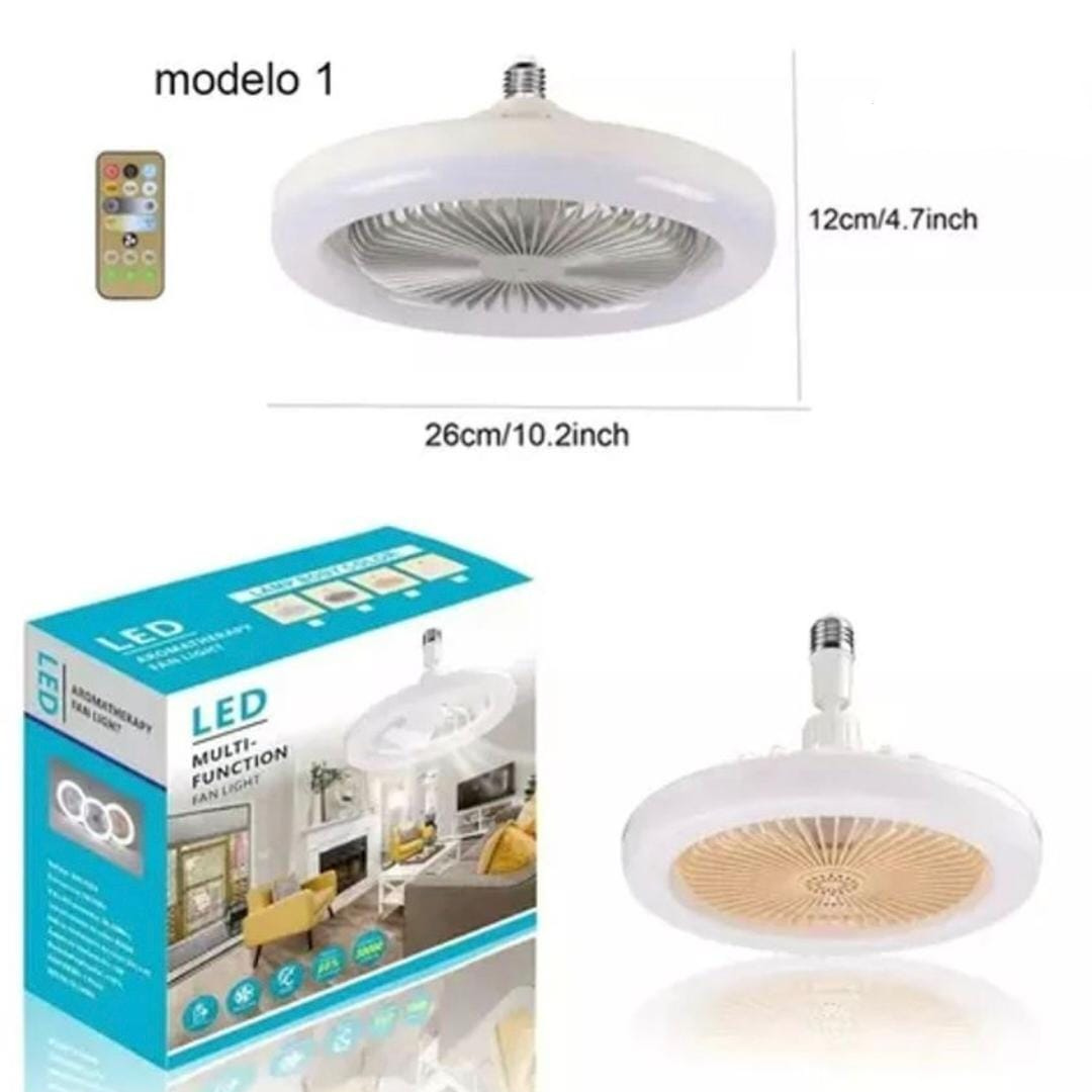 Ahorra energía y controla tu confort con solo un clic: ¡Foco con Ventilador LED con control remoto!