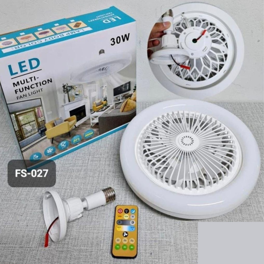 Ahorra energía y controla tu confort con solo un clic: ¡Foco con Ventilador LED con control remoto!